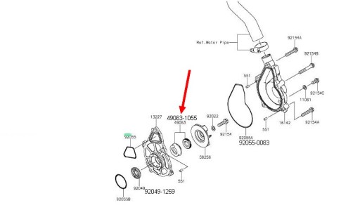 РЕМОНТ ВОДЯНЫХ НАСОСОВ МОТОЦИКЛОВ Kawasaki 95% моделей