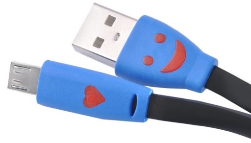 Кабель Samsung HTC MICRO USB с разъемом SMILE, 1 м (4533)