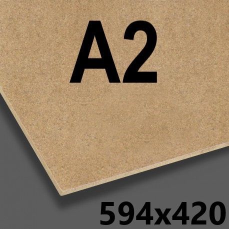 PŁYTA MDF 10mm SUROWA FORMATKA A2 594x420x10