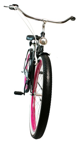 Женский велосипед Beach Cruiser 26 LADY черные шестерни розовый ROYALBI shimano