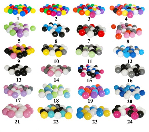 Разноцветные ШАРЫ ДЛЯ СУХОГО БАССЕЙНА 300шт 8см 16цвет