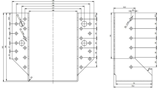 СОЕДИНИТЕЛЬ КРОНШТЕЙНА БАЛКИ WB30 ​​100x140 СЕРТИФИКАТ