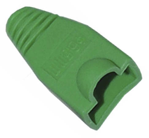 ZIELONA osłona wtyku 8p8c RJ45 RJ-45 10szt.