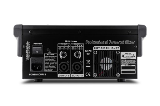 ZESTAW NAGŁOŚNIENIA 2400W POWERMIKSER BT MIKROFONY