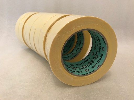 Лента малярная GOLD TAPE 25 мм 80С 9 шт.