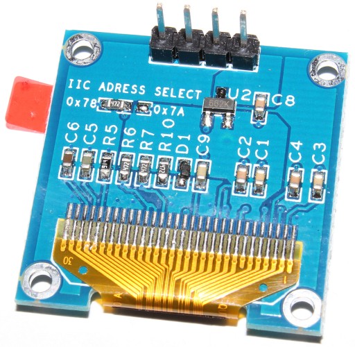 OLED-дисплей 0,96 SSD1306 СИНИЙ Arduino SPI I2C