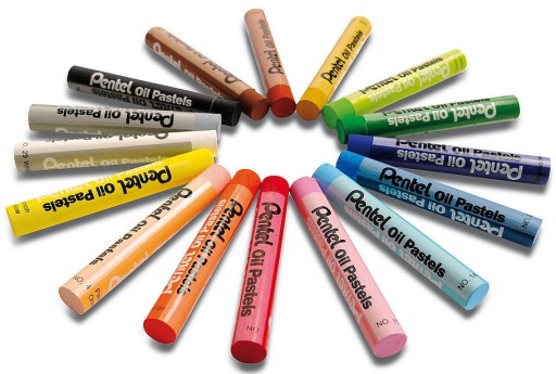 Пастельные масляные мелки PENTEL 50 цветов PHN50