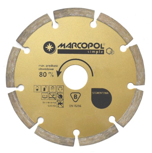 TARCZA DIAMENTOWA SEGMENTOWA 115x22,23mm MARCOPOL
