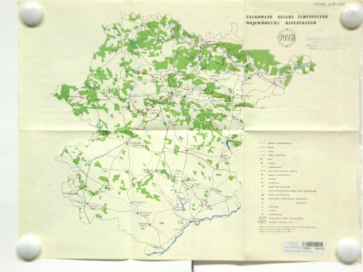 Znakowane szlaki turystyczne województwa kieleckiego (1985)