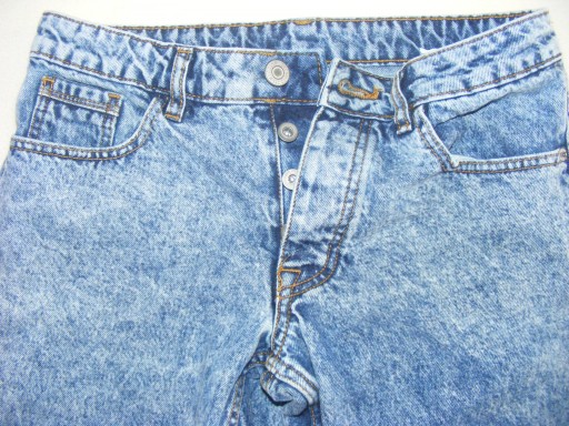 Spodenki męskie jeansy Denim 30 na guziki