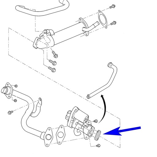 Заглушка EGR Transit Boxer Jumper 2.2 2.4 TDCi HDI