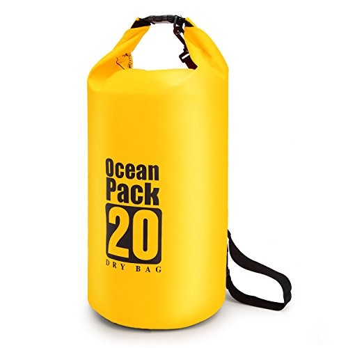 Водонепроницаемый РЮКЗАК OCEAN PACK DRY BAG 20 Л ЖЕЛТЫЙ