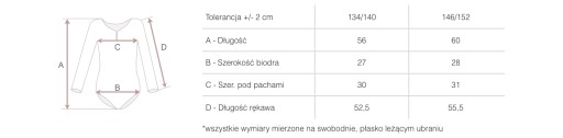 БАЛЕТНОЕ БОДИ ДЛЯ ТАНЦЕВ И ГИМНАСТИКИ X2 HC 146/152