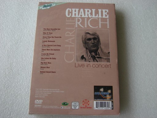 CHARLIE RICH - LIVE IN CONCERT DVD 2007 НОВЫЙ