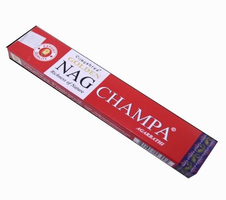 Тонкие ароматические палочки - Golden Nag Champa 15г