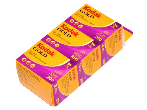 Цветная пленка Kodak Gold 200/36 НАБОР 3 УПАКОВКИ ПЛЕНКИ