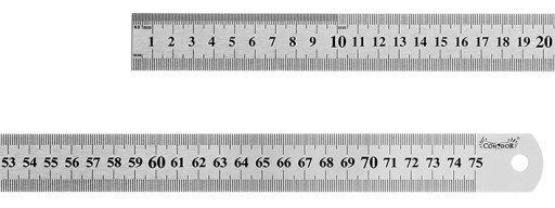ЛИНЕЙНОЕ ИЗМЕРЕНИЕ СТАЛЬНАЯ ПРАВИЛКА 750 ММ ПРАВИЛА