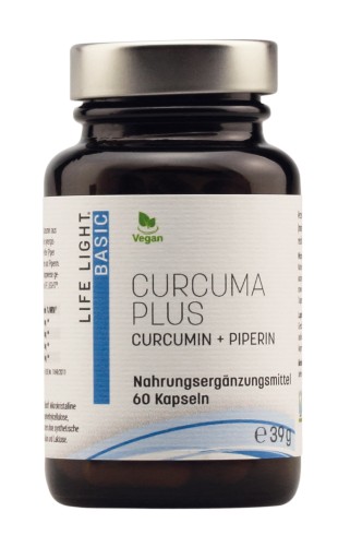 LIFE LIGHT KURKUMA WYCIĄG Z KŁACZA SZAFRANU+PIPERYNA 60 KAPSUŁEK