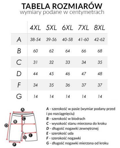 Spodenki Kąpielowe Plażowe Szorty Męski 6824-5 5XL