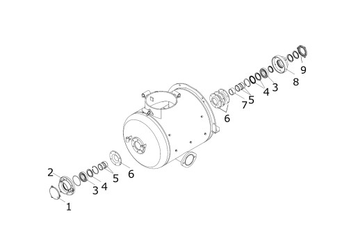 Передняя крышка корпуса Brinkmann Putzmeister Mixokret