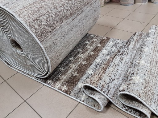 Chodnik Dywan ADVENTURE 70cm szaro brązowy loft