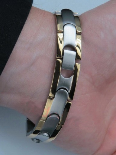 ELEGANCKA ZDROWOTNA BRANSOLETA BRANSOLETKA MĘSKA MAGNETYCZNA MOCNA ORYGINAŁ