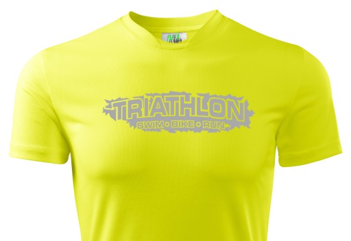 TERMICZNA KOSZULKA ODBLASKOWA FLUO - TRIATHLON