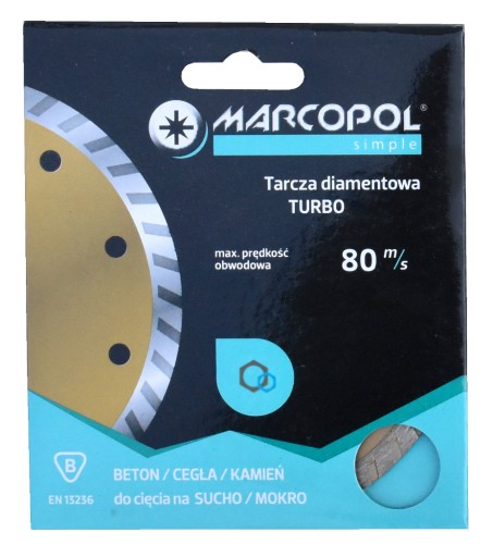 TARCZA DIAMENTOWA TURBO fi 230X22,23mm MARCOPOL
