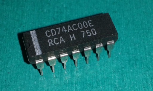 Микросхема CD74AC00E DIP RCA ID15799P37T2