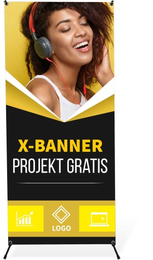 X-BANNER 80x180 БЛОКАУТ паука + БЕСПЛАТНЫЙ ДИЗАЙН