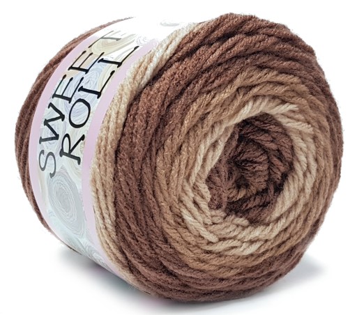 SWEET ROLL YARN акрил 140г КОРИЧНЕВЫЙ 1047-06