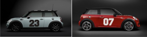 НАКЛЕЙКИ - MINI COOPER НОМЕР долговременная фольга