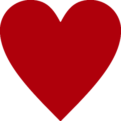 Наклейка HEART, сердце, 9 см
