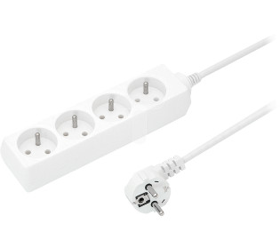 Счетверенный удлинительный кабель POWER STRIP POLISH 4-гнездовое заземление PS-470