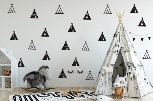 Naklejki na ścianę tipi wigwam teepee namiot