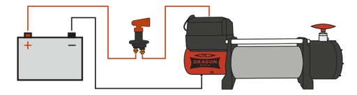 7.2T DRAGON WINCH 24V ELECTRIC CABLE WINCH для автоэвакуатора