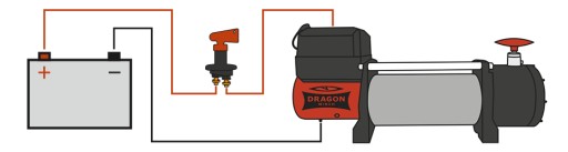 ЛЕБЕДКА DRAGON 7,2 Т, 24 В, ЭЛЕКТРИЧЕСКАЯ АВТОМОБИЛЬНАЯ ЛЕБЕДКА, СИНТЕТИЧЕСКАЯ