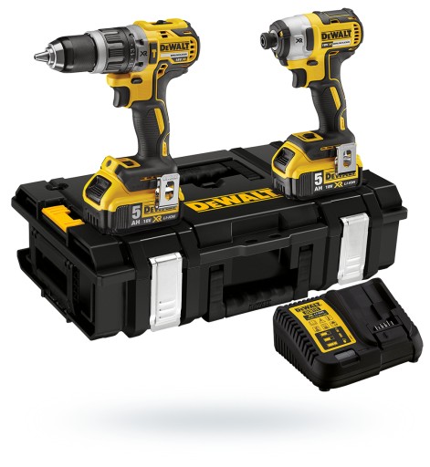 Набор отвертка DCD796 18 В 2x5 Ач + отвертка DCF887 DeWalt DCK266P2 DS150