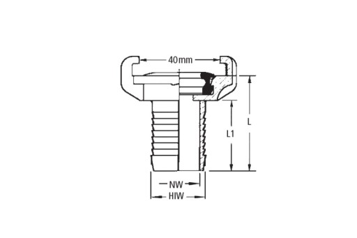 Złącze GEKA PLUS kłowe 3/4 wąż 19mm 40bar oryginal