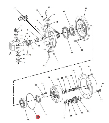 УПЛОТНИТЕЛЬНОЕ КОЛЬЦО СТУПИЦЫ CAT 428B 546849 5W5479