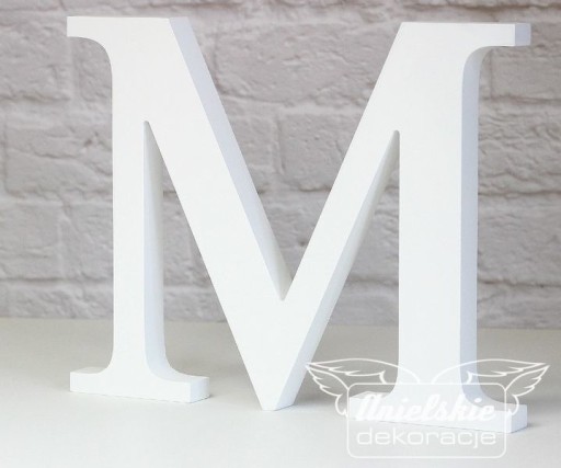 Litery Logo Inicjały Litery Dekoracyjne MDF