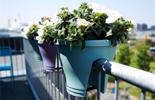 Балконный вазон CORSICA Flower Bridge 30, белый