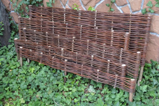 PALISADA WIKLINOWA 40/100 płotek obrzeże z wikliny
