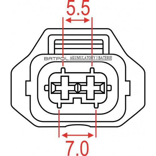 РАЗЪЕМ ИНЖЕКТОРА Z/2 ТИПА BOSCH 2PIN 1928403698