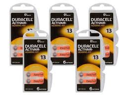 30 батареек DURACELL ДЛЯ 13 СЛУХОВЫХ АППАРАТОВ PRO