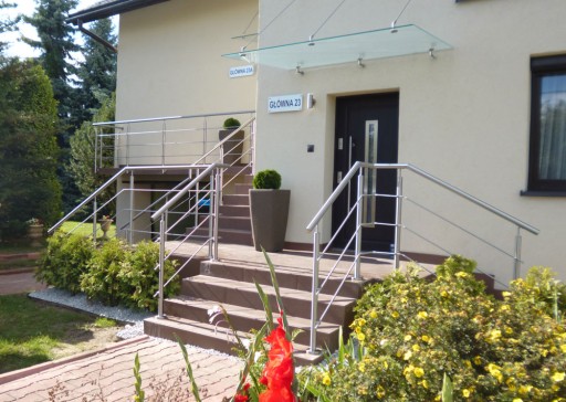 Balustrada nierdzewna balkonowa schodowa barierka 3 x Ø12 mm długość 5 m