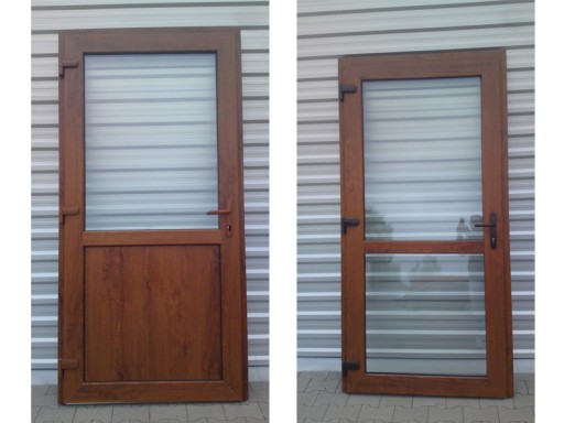 Наружные офисные двери ПВХ для магазина 100x210