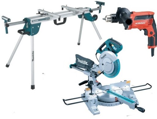 Торцовочная пила MAKITA LS1018L+дрель+СТОЛ