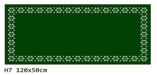 Продолжить рождественская скатерть с войлокой H7 120x50