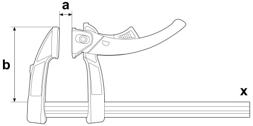 Быстросъемный рычажный зажим Bessey KLI 300/80